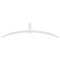 Ekena Millwork Archdale Architectural Grade PVC Gable Bracket, 108"W x 27"H x 2"D x 4"F, 6/12 Pitch GBP108X27X0204ARC00 - alternate 5